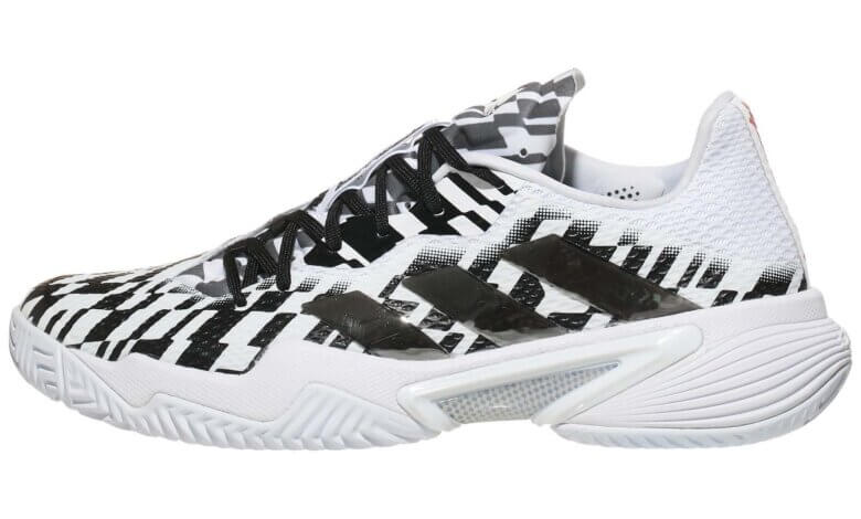 adidas barricade black and white